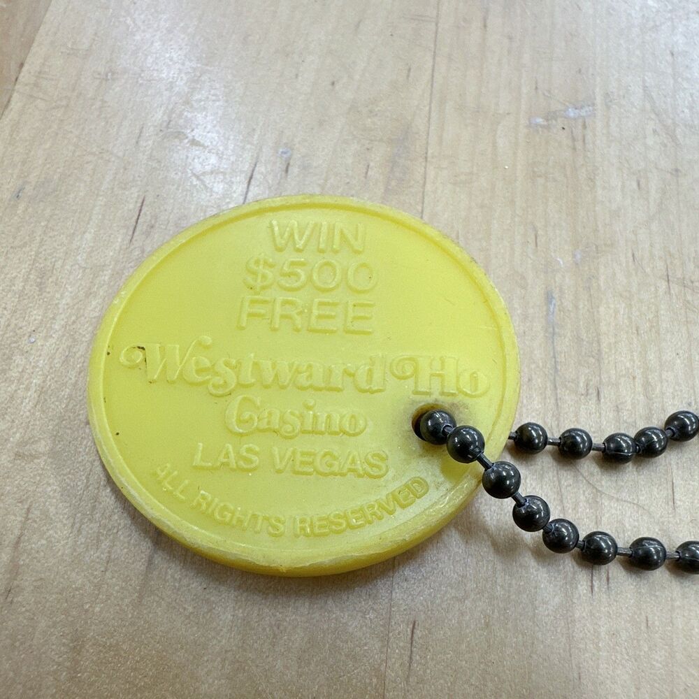 Vintage WagerWorld Casino Las Vegas $500 Free Play Token Keychain Promo